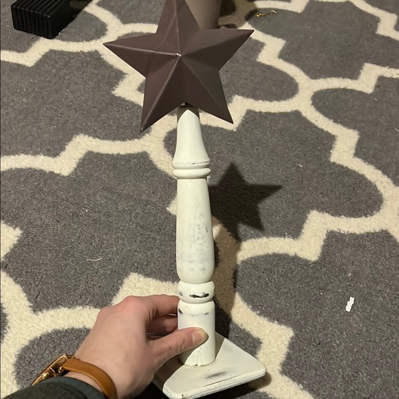 Rustic Star Candle Holders Set - Picture 3 of 3